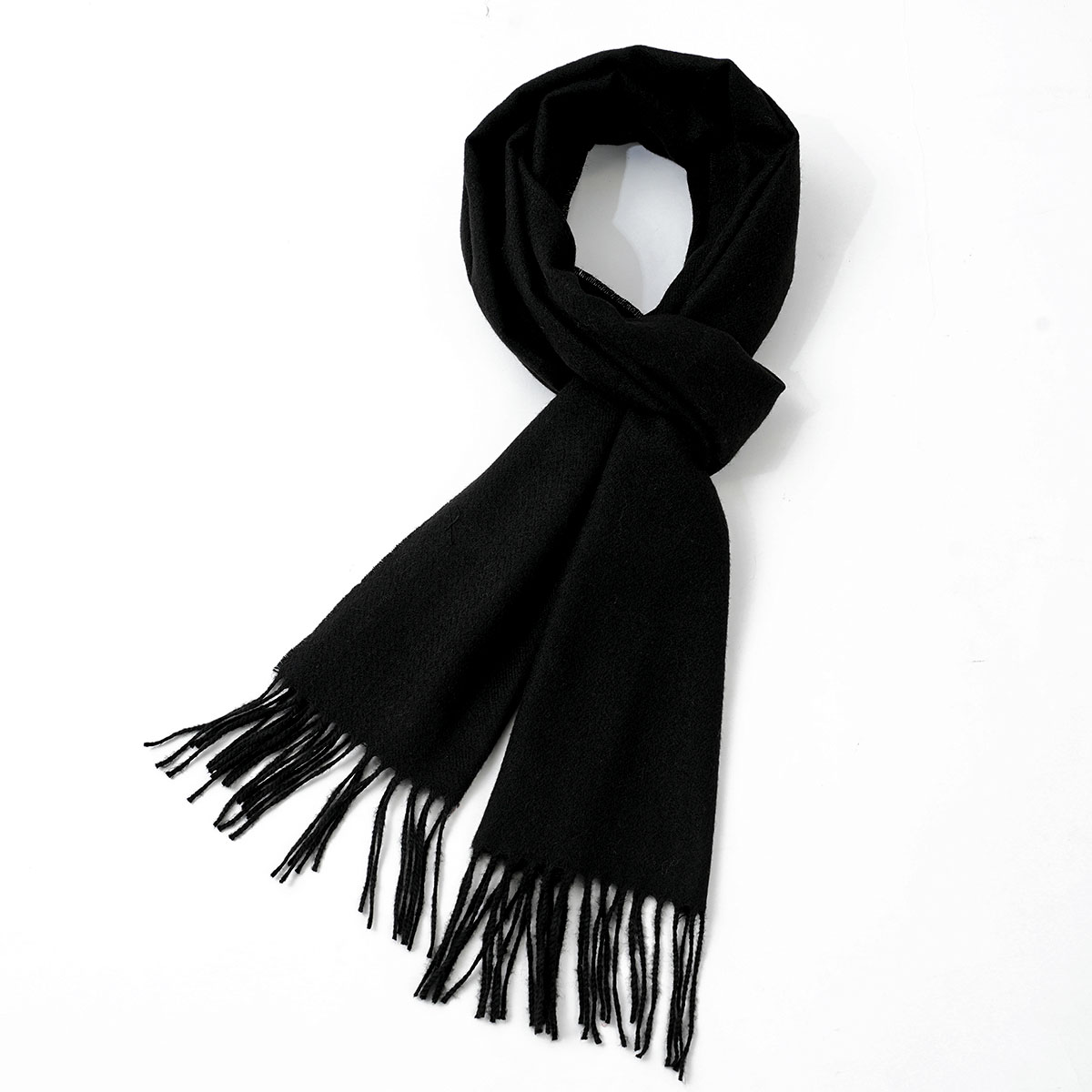 Muffler Men Wool - Men's Solid Color Imitation Cashmere Scarf