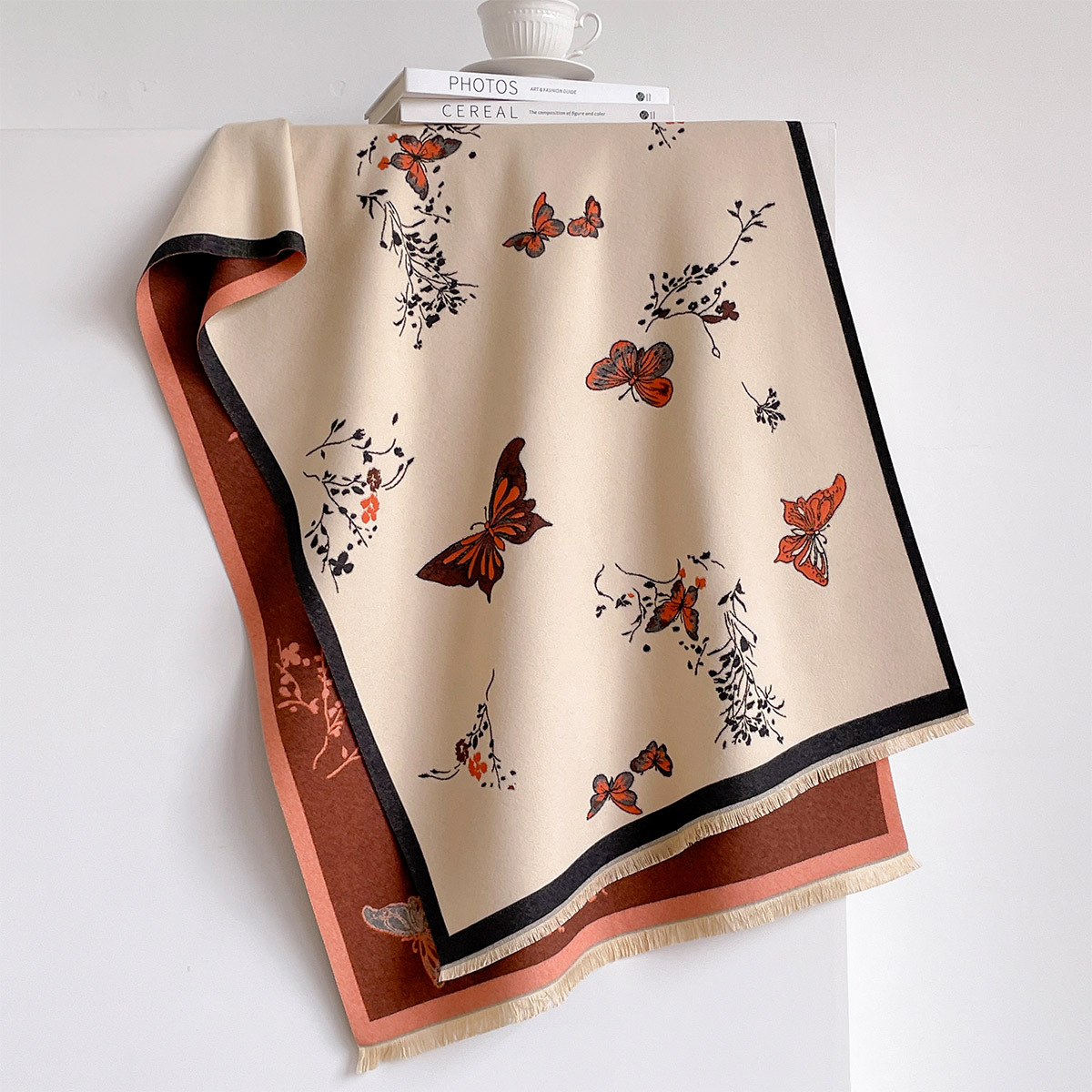 Women Imitation Cashmere Scarf - Woven Scarf Blanket ulasan dan harga