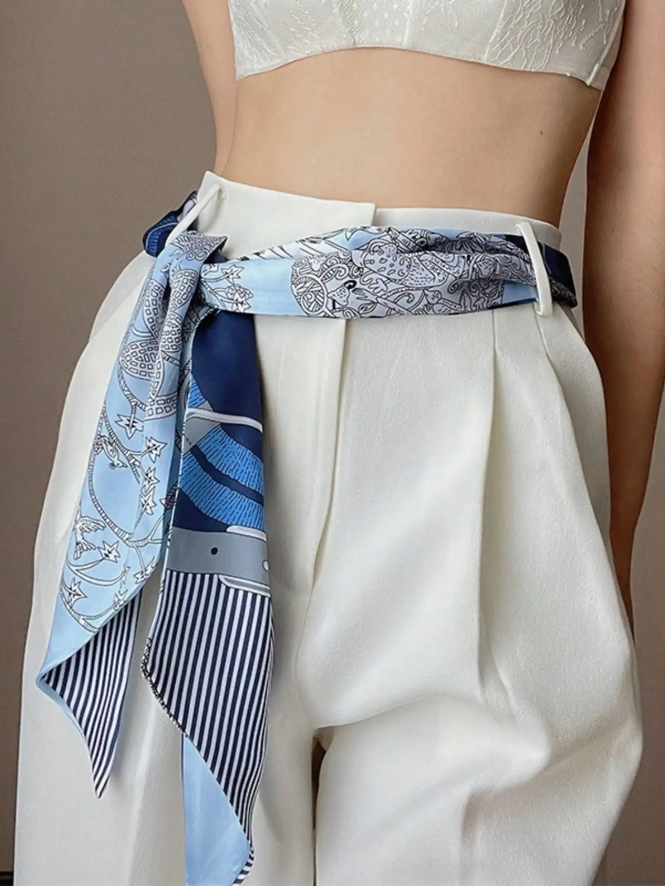 Women's Spring/Summer Casual F - Scarf Silk Square ulasan dan harga