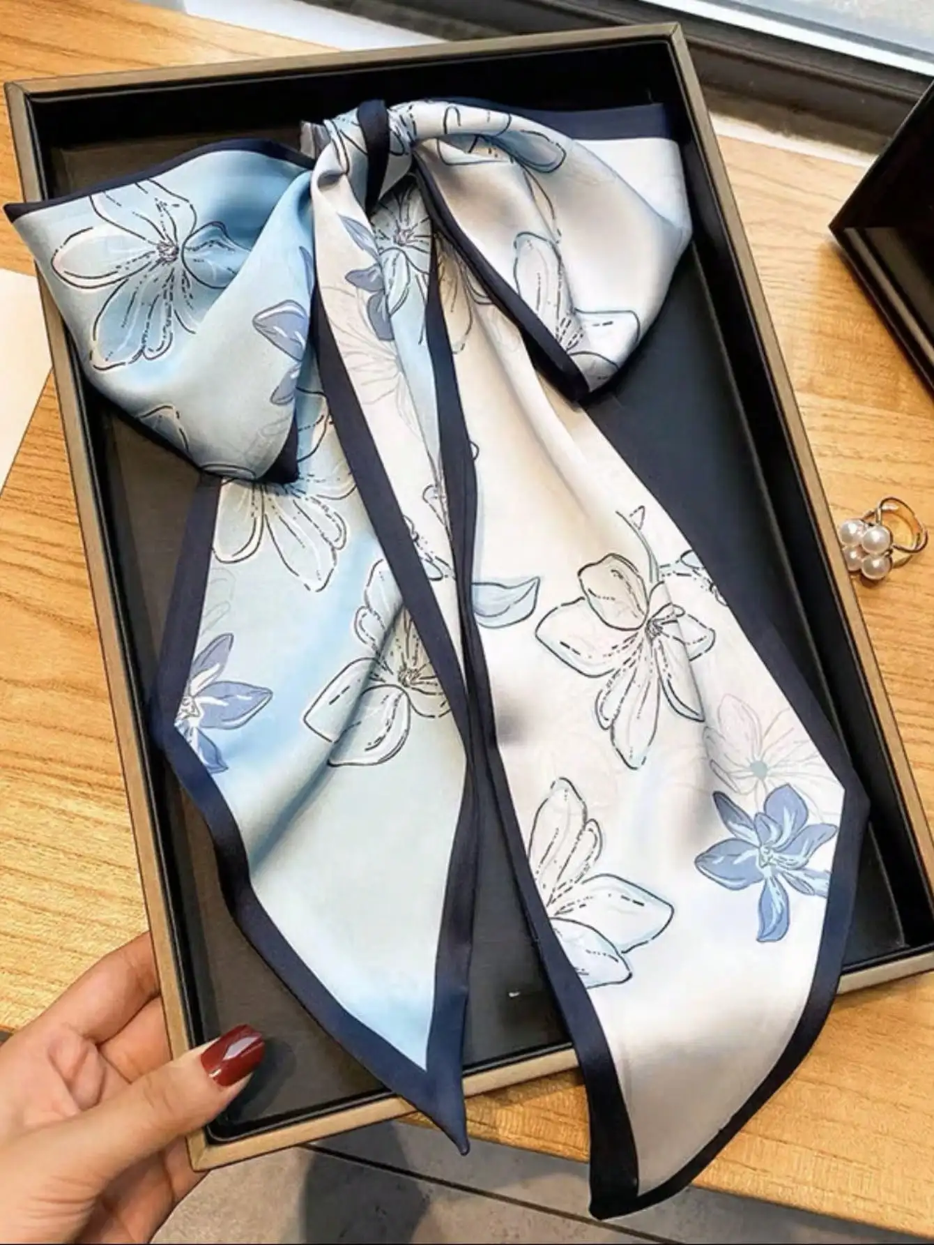 Women's Spring/Summer Casual F - Scarf Silk Square ulasan dan harga