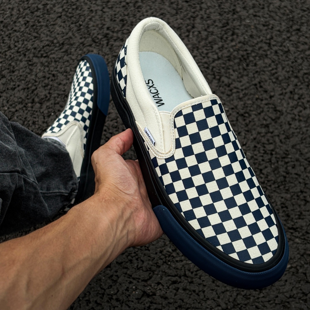 Blue‑White Checkerboard Slip‑o - Adidas Shoes Superstar ulasan dan harga