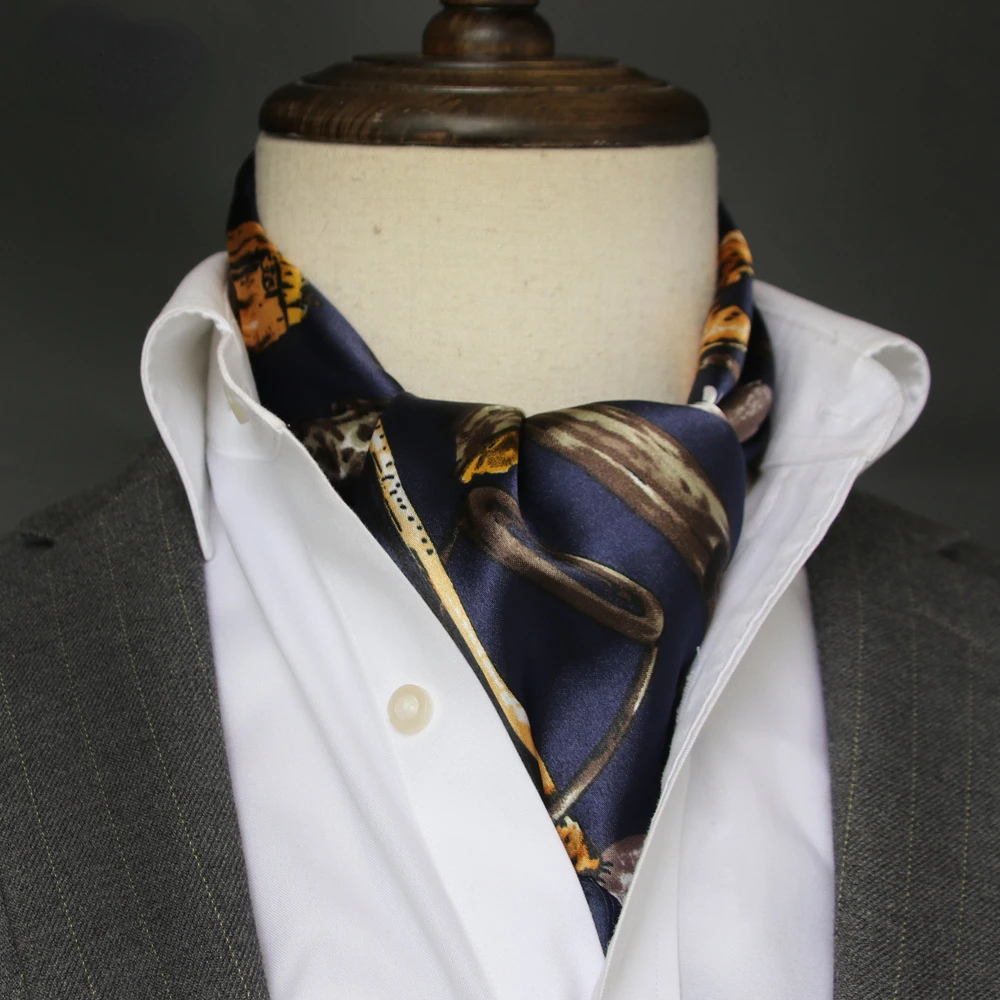 British Men's Silk Scarf Small - Scarf Silk Square ulasan dan harga